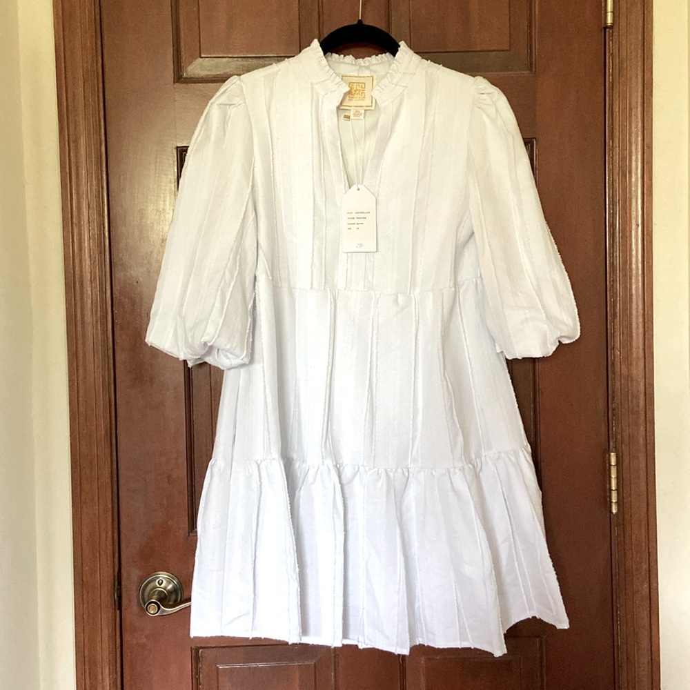 New with Tags Emily McCarthy XS white Frankie dress (retail $278)